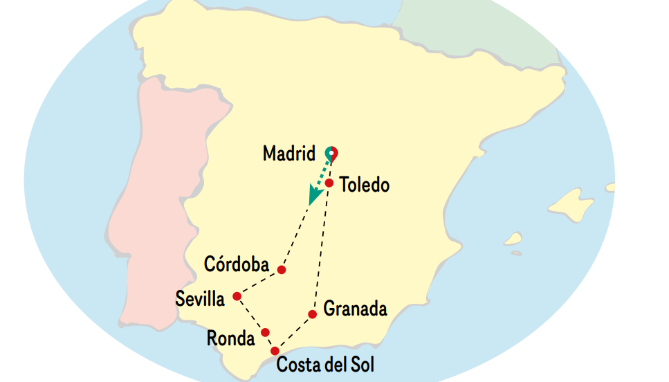 Mapa del viaje